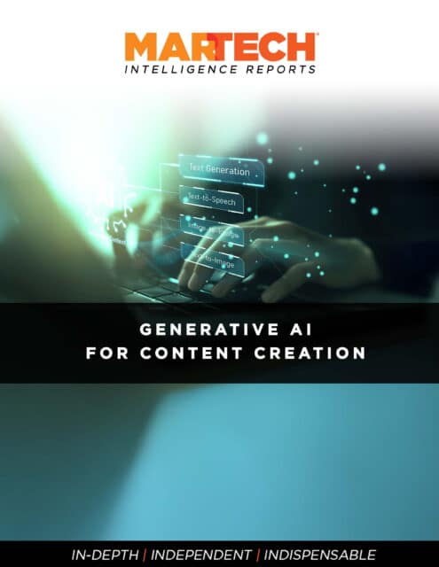 Generative AI for Content Creation: A Marketer's Guide